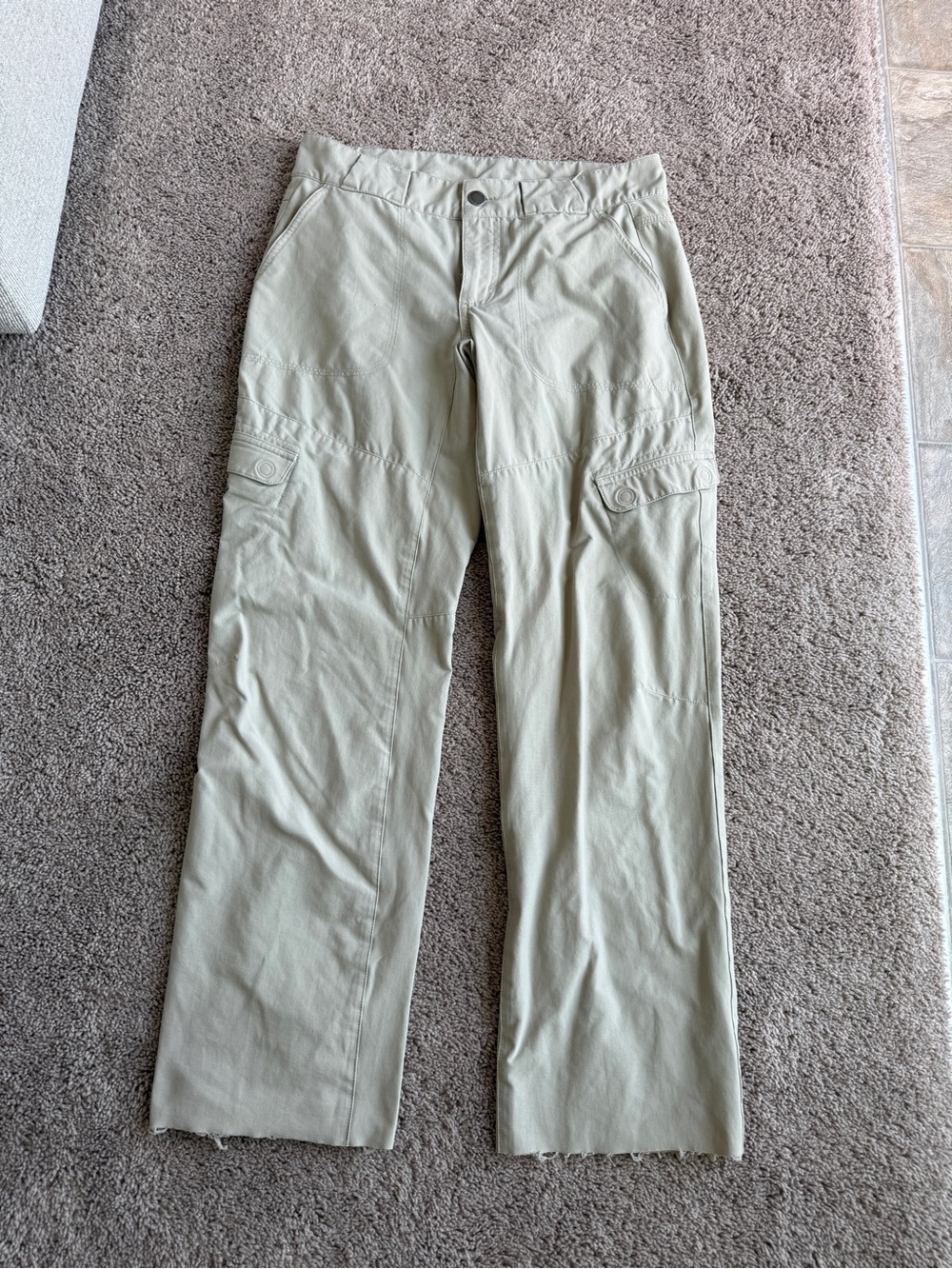 Women's Straight-Leg Columbia titanium hiking Utility Pants in Light Khaki